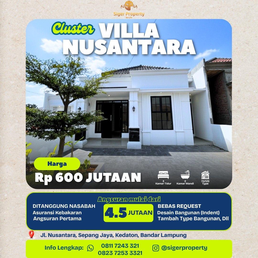 CLUSTER VILLA  NUSANTARA